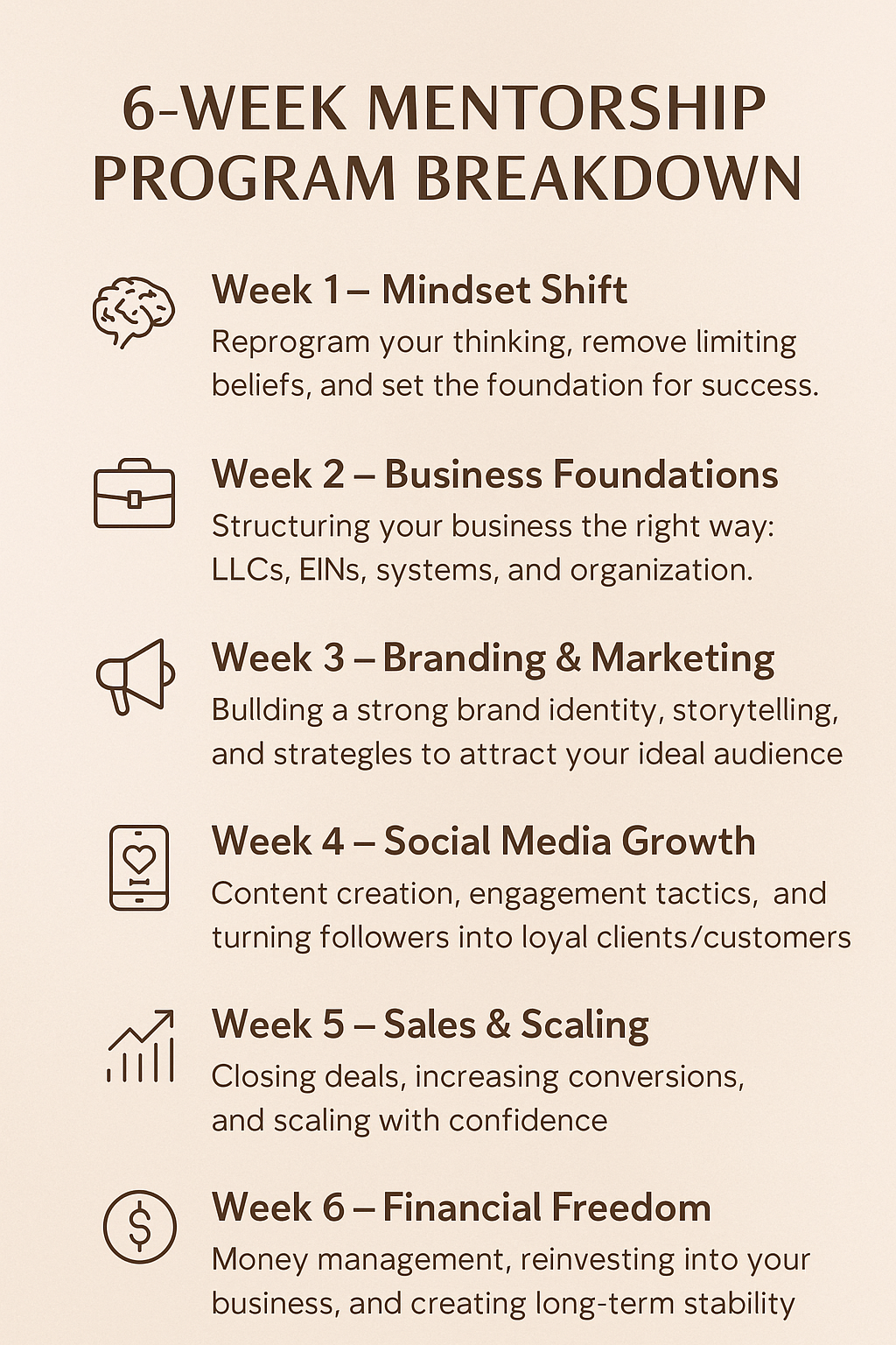 6 Figure Mentorship Course